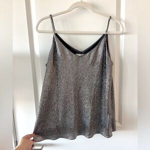 LOFT Silver Metallic Cami